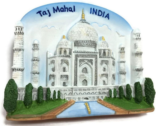 Taj Mahal India, Resina De Alta Calidad 3d Imán Para Nevera