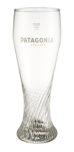Vaso Cerveza Patagonia Curvo Torneado 500 Ml Original 
