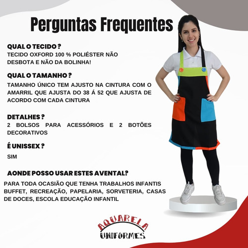 Avental Para Monitores De Buffet Infantil