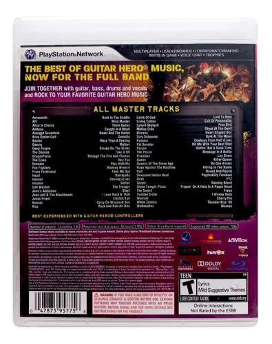 Guitar Hero Smash Hits Ps3 (Reacondicionado)