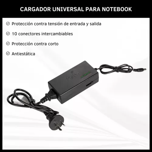 Cargador Universal Notebook Laptop Puntas Intercambiables