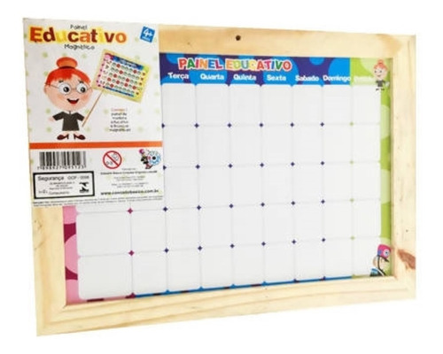 Painel Magnético Educativo Calendário De Rotina Super Nanny