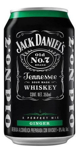 Whisky Jack Daniels/ginger Lt 350 Ml