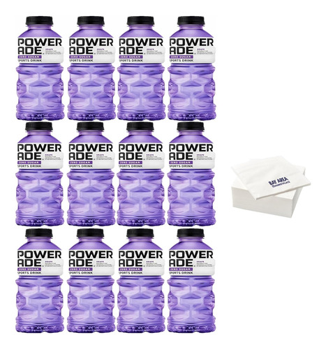 Powerade Zero Sugar, Botellas De 20 Oz, Paquete De 10 (uva)