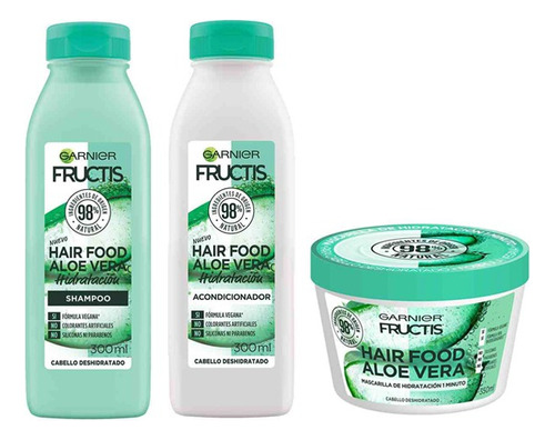 Rutina Completa Hidratante Fructis Hair Food Aloe