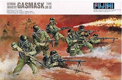 German Infantry Gasmask Type Gm-38 1/76 Fujimi 76028