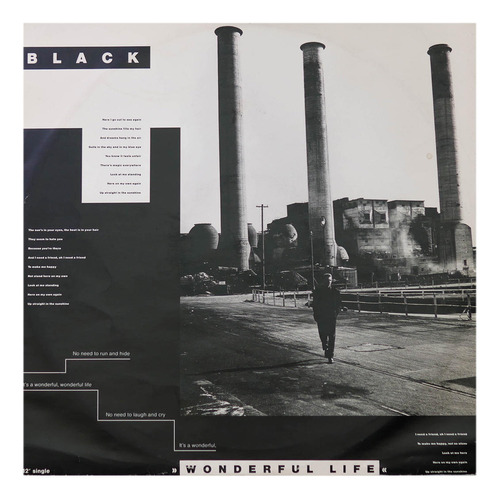 Black  - Wonderful Life | 12  Maxi Single Vinilo Usado