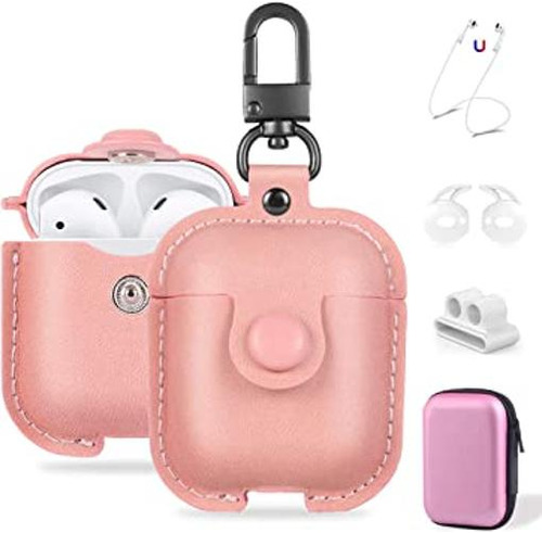 Maxjoy Funda Compatible Con AirPods De Piel Funda