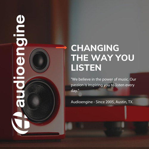 Altavoces Bluetooth Audioengine A2 Inalámbricos De 60 W