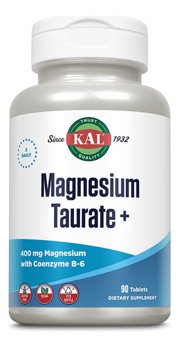 Kal Taurato De Magnesio Plus 400 Mg Con Coenzima B6 | Altame