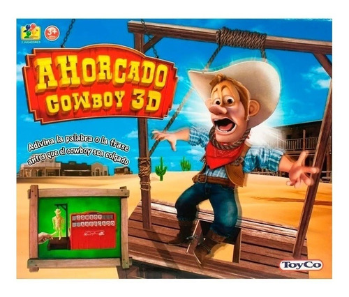 Juego Ahorcado Cowboy 3d Adivina La Palabra  Toyco Art 15011