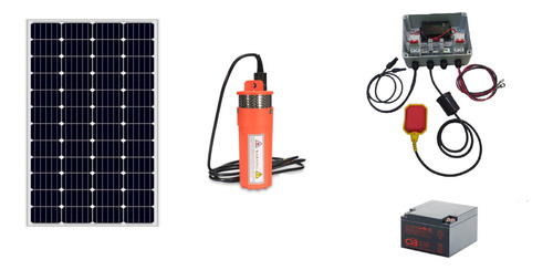 Kit Bomba Sumergible Solar Rinde 1200 Lt/dia 