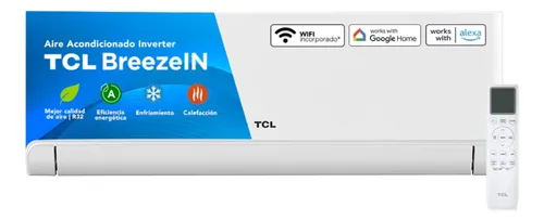 Aire Acondicionado 9000btu Inverter Tcl Con Wifi 4 En 1