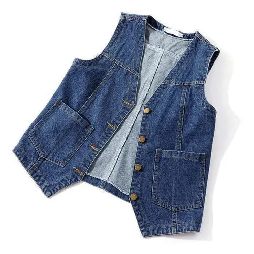 Colete jeans hotsell feminino mercado livre