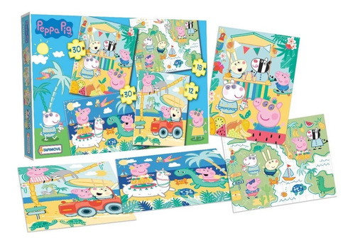 Rompecabezas 4 En 1 Peppa Pig Art 06353 Loonytoys