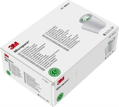 Imagen 2 de 5 de Tela Micropore 3m 5 Cm X 9.1 M Blanca 1530-2 Caja 6 Uni