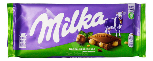 Chocolate Importado Milka Whole Hazelnut 100g