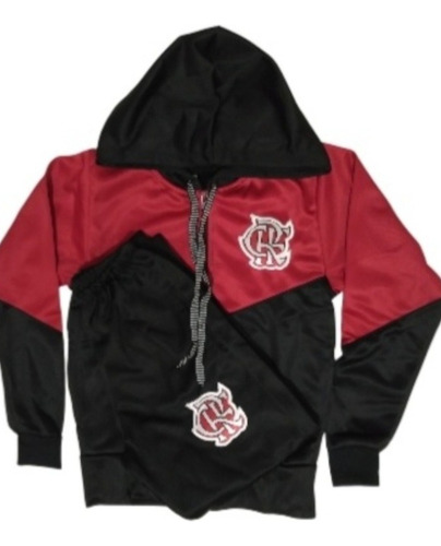 Conjunto Infatil Agasalho Juvenil Zr33 Preto 4