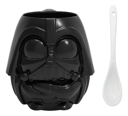 Taza Star Wars Darth Vader Con Cucharilla Esculpida 