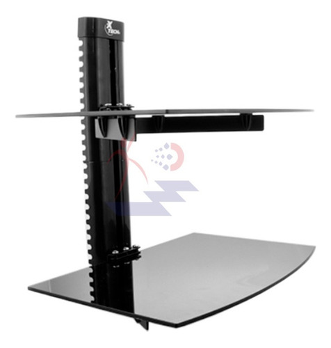 Imagen 3 de 4 de Repisa De Pared Xtech Xta-315 Aluminio + Vidrio Templado