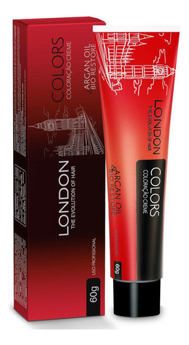 Kit Coloracion London Cosméticos  Coloração COLOR tom 66.71 - louro escuro marrom acinzentado para cabelo