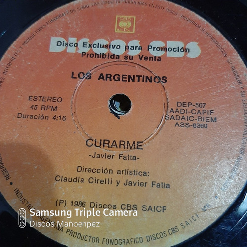 Simple Los Argentinos Discos Cbs C12