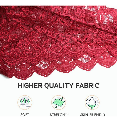 Lencería Sexy For Mujer Body De Encaje Cuello En V Negligee