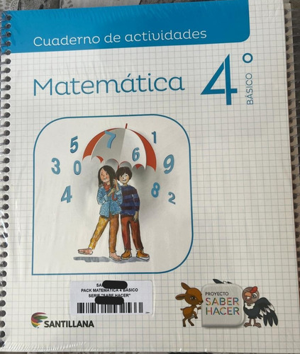 Matemática 4º Básico/ Saber Hacer Pack Santillana Nuevo