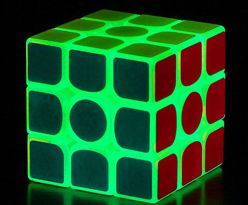 Cubo De Velocidad Fluorescente Amaza 3x3 X 3 Que Brilla E