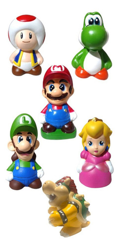 Mario Bros Alcancias De Ceramica Luigi Hongo 25 Pzas Fiesta