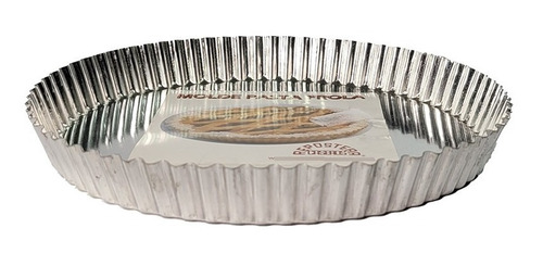 Molde Pasta Frola Fija Tartera Rizada Aluminio Nº26 Tarta