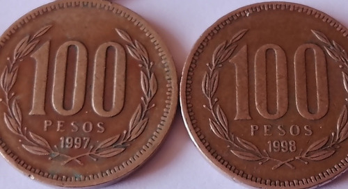 Colección Completa Moneda 100 Pesos Chile Antiguas 16monedas (Usado)