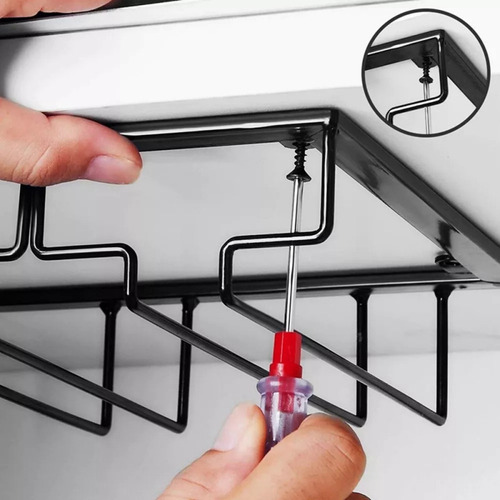 . Nuevo Estante Fácil For Colgar Tazas De Café Con 5 Ranuras