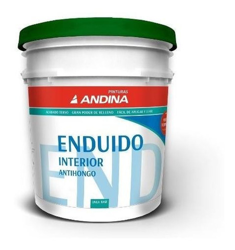 Enduido Interior Andina Antihongo X 10 Lts- Prestigio