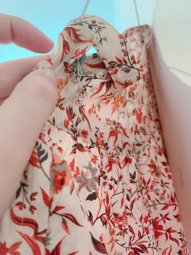 Pollera Vintage De Seda Roja
