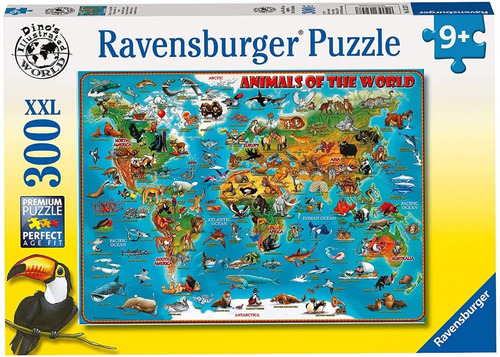 Rompecabezas Animales Del Mundo 300 Pz Grandes Ravensburger