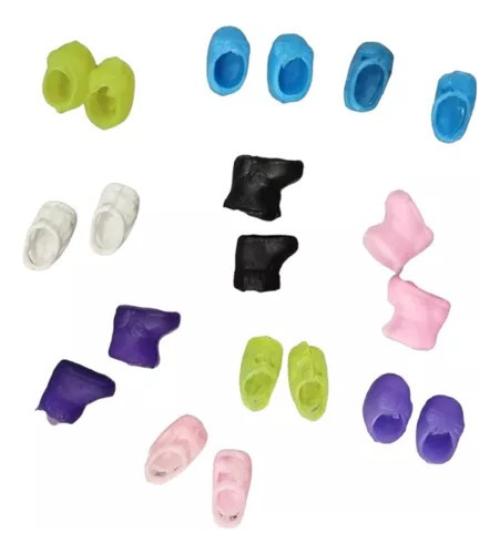 10 Zapatos Para Ksimerito + Muñeca+5 Ropitas Hechas A Mano