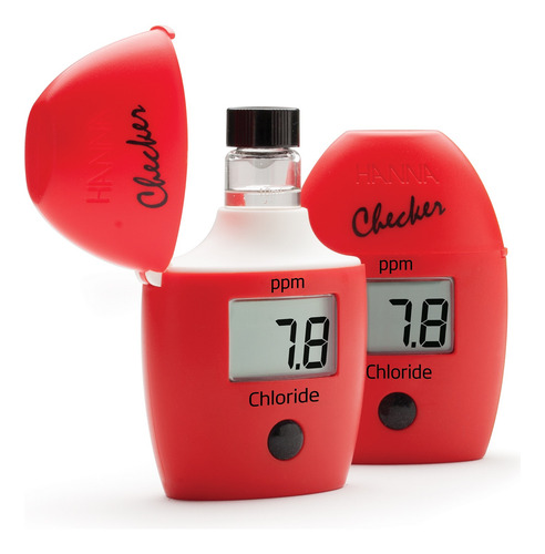 Kit Colorimetro Checker Hi753 De Cloruro + Reactivos A Y B Gris