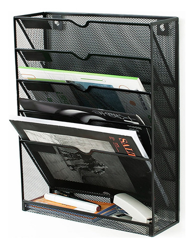 Organizador De Archivos De Pared De 5 Niveles, Colocación Ve