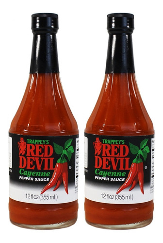 2pz Salsa Picante Trappey´s Red Devil Pepper 355ml Importada