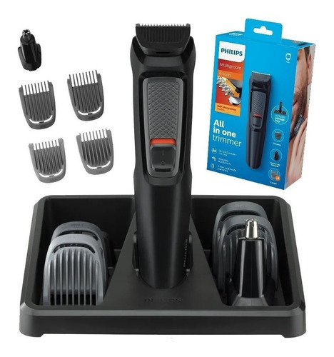 Barbeador Aparador E Cortador Cabelo Philips 6 Em 1 Mg371115 Cor Preto Voltagem 100v/240v