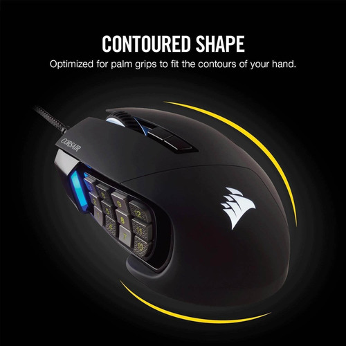 Imagen 5 de 6 de Mouse Corsair Scimitar Pro Rgb - Mmo Gaming Negro