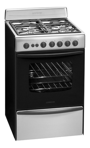 Cocina Longvie13501XF color acero inoxidable con puerta con visor 220V