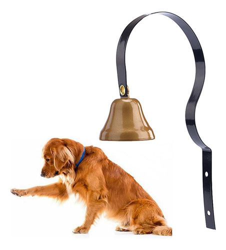 Imagen 1 de 8 de 2pcs Metal Mascota Perro Puerta Timbre Entrenamiento Casa Ho