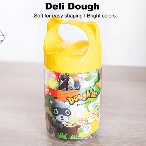 Deli Cubo De Dibujos Animados De Masa Y Plastilina 12 Colore