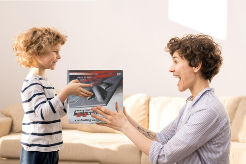 Avión Rc B-2 Spirit Bomber Control Remoto 2ch Negro Color