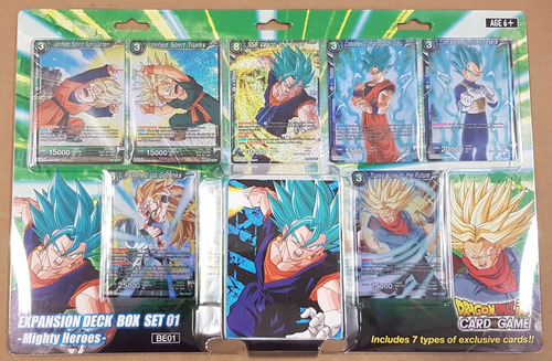 Dragon Ball Super Card Game Mighty Heroes Expansion Set 01