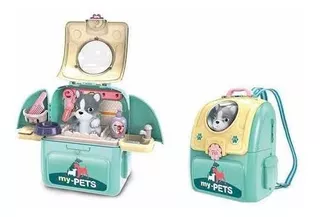 Little Pets Set Mochila De Juguete Con Perro Y Accesorios