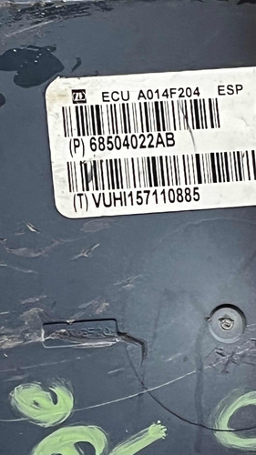 Módulo Abs Dodge Ram 2500 2008 68504022ab Ml1151 (Usado)