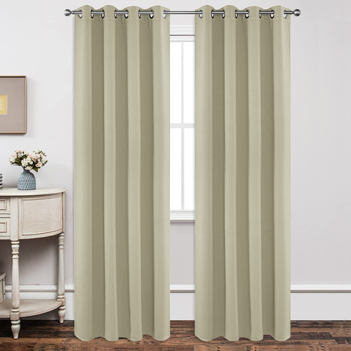Conjunto De 2 Painéis Blackout Curtains Joydeco 274 Cm De Co